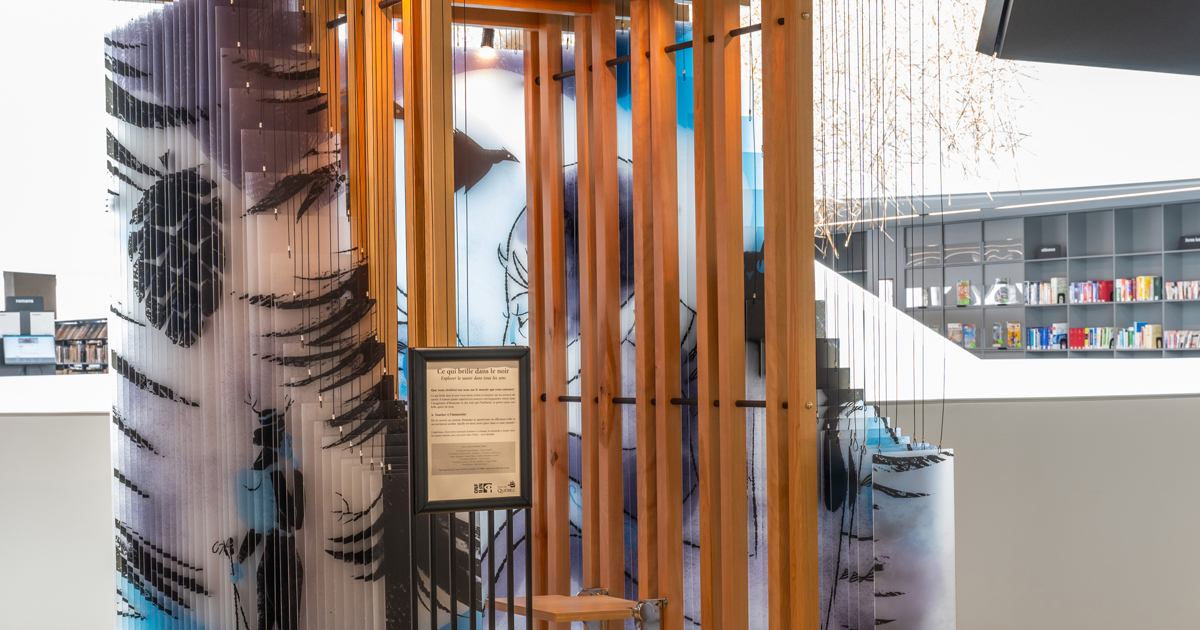 Ce qui brille dans le noir - Art public de la Ville de Québec